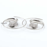 Spiral Silver Earring