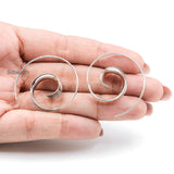 Spiral Silver Earring