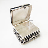 Square Sindoor Trinket Silver Box