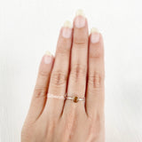 Stacking Citrine Silver Ring