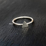 Stacking Triangle Silver Ring
