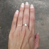 Stacking Triangle Silver Ring