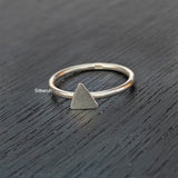 Stacking Triangle Silver Ring