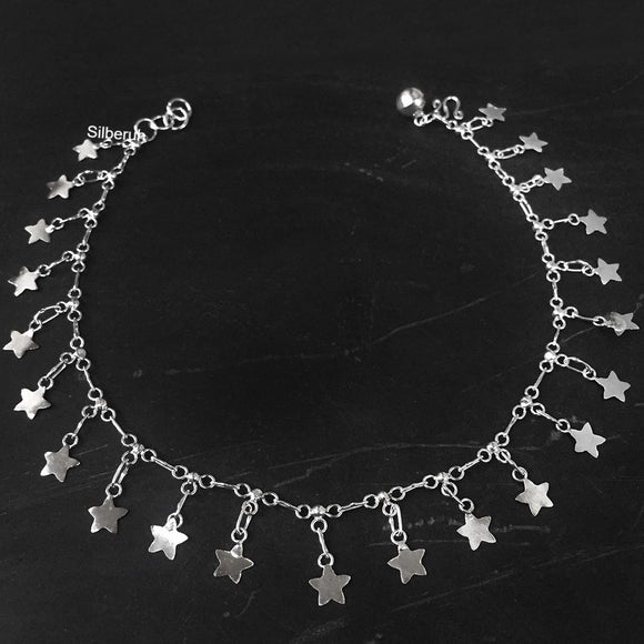 Star Silver Anklet