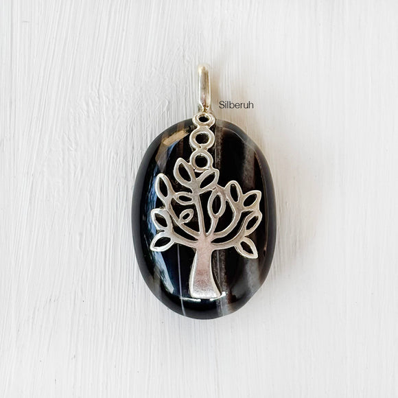Sulemani Hakik Tree of Life Silver Pendant