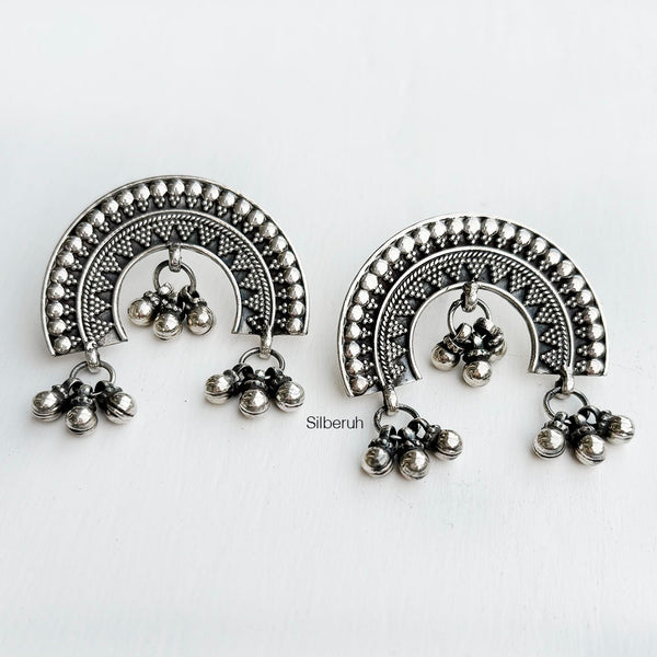 アクセサリー octi silver  stud pierce Sunrise Oxidised Silver Stud Earring – SILBERUH