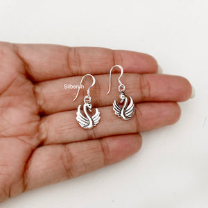 Swan Silver Earring