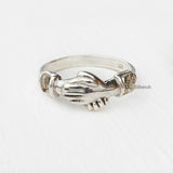 The Promise Hand Silver Ring