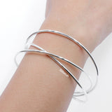 Three in One Silver Bangle