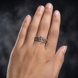 925 silver tiara ring crown design India