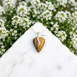 Tiger's Eye S Silver Pendant