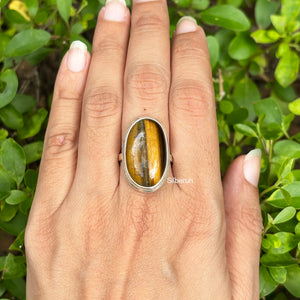 Tiger's Eye Silver Ring