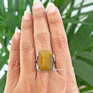 Tiger's Eye Silver Ring