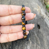 Tiger's Eye Threaded Bracelet