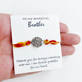 To My Amazing Brother Silver Rakhi