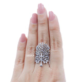 Tree Of Life Silver Ring