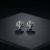 symbolic silver stud earrings for women daily wear