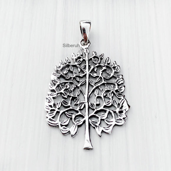 Ladies Silver Celtic Tree Of Life Necklace
