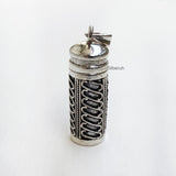 Tribal Bottle Silver Locket Pendant