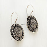 Tribal Fixed Hook Silver Earring