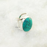 Turquoise Adjustable Silver Ring