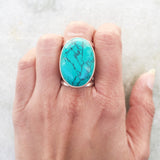 Turquoise Adjustable Silver Ring