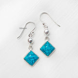 Turquoise Ball Silver Earring