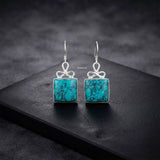 Turquoise Bow Silver Earring