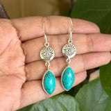 Turquoise Evil Eye Silver Earring