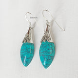 Turquoise Filigree Silver Earring