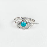 Turquoise Lip Silver Ring