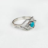 Turquoise Lip Silver Ring