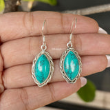 Handcrafted Sterling Silver Turquoise Earrings for Women
