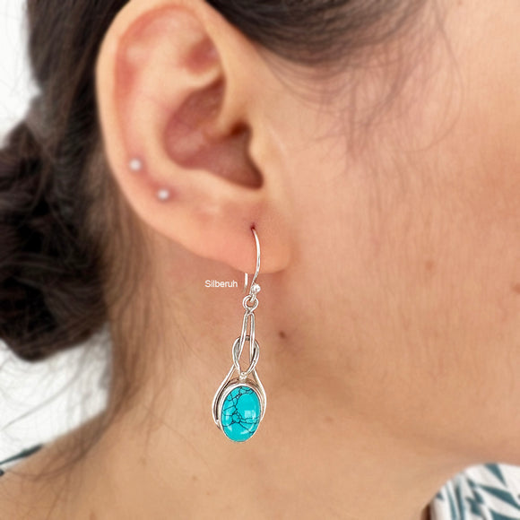 Turquoise Silver Earring