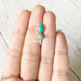 Turquoise Silver Nose Clip