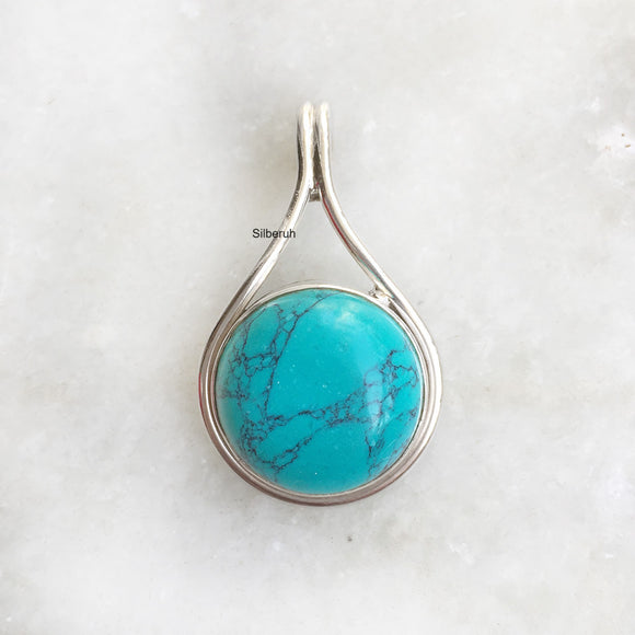 Turquoise Silver Pendant