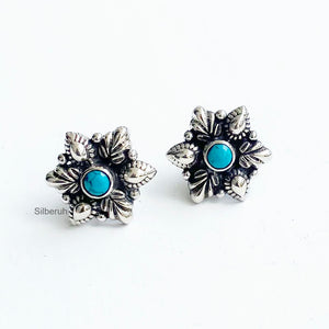 Turquoise Silver Stud