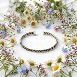 925 sterling silver twisted bracelet kada