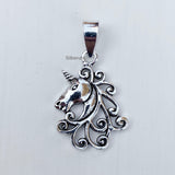 Unicorn Silver Pendant