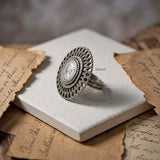 vintage coin silver ring statement jewellery