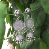 Victoria Queen Silver Jhumka