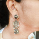 Victoria Queen Silver Jhumka