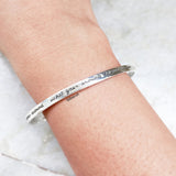 What Goes Around Comes Around Silver Bangle