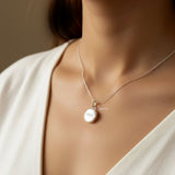 925 silver wish charm pendant minimalist design