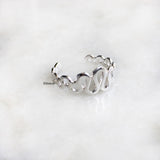 Zig Zag Silver Toe Ring