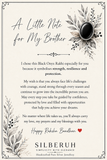 Premium Oval Black Onyx Rakhi in 925 Sterling Silver