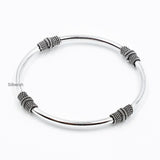 Silver Tribal Openable Bangle