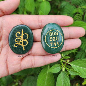 Green Aventurine Zibu Coin