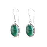 MALACHITE SILVER EARRING - SILBERUH