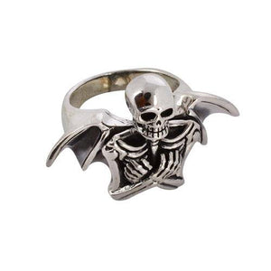 SKULL BATMAN SILVER RING - SILBERUH